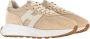 Hogan Patch Sneaker voor Stijlvolle Look Beige Dames - Thumbnail 1