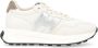 Hogan Patch Sneakers Lace-Up Style White Dames - Thumbnail 1