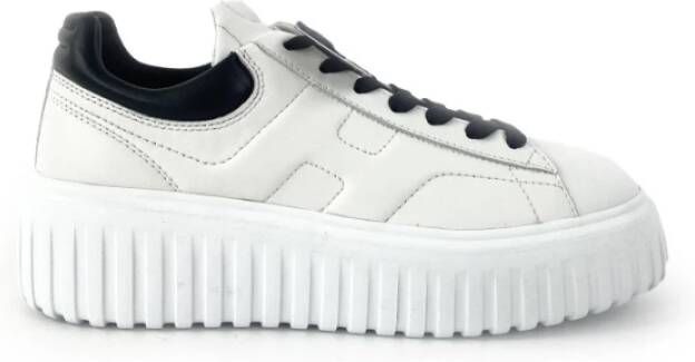 Hogan Platform sneakers in wit met zwarte details White Dames