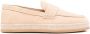 Hogan Platte Moc Stiksel Schoenen Beige Dames - Thumbnail 1