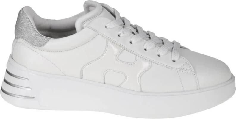 Hogan Platte Rebel Leren Schoenen White Dames