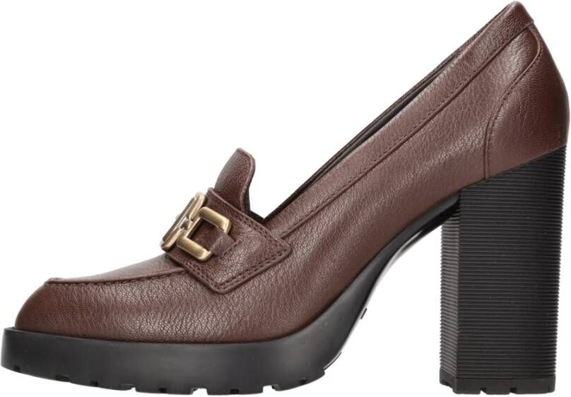 Hogan Platte schoenen Bruin Brown Dames