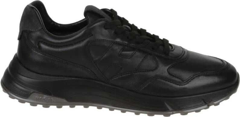 Hogan Platte Schoenen Hyperlight Leer Black Heren