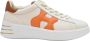 Hogan Platte schoenen in crème oranje leer Multicolor Dames - Thumbnail 7