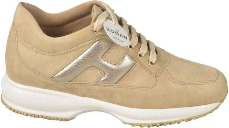 Hogan Platte schoenen voor vrouwen Beige Dames