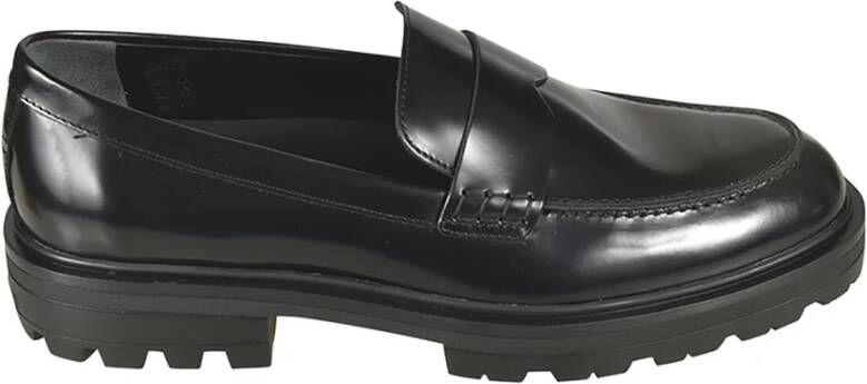 Hogan Platte schoenen voor vrouwen Black Heren