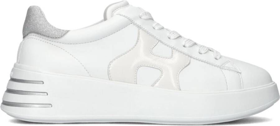 HOGAN Lage Sneakers Dames Rebel H564 Allacciato Maat: 42 Materiaal: Leer Kleur: Wit