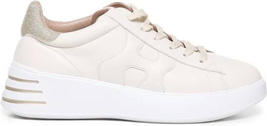 Hogan Sneakers met glitterstof en golvende zijde H White Dames