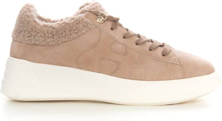 Hogan Rebel suede sneaker Beige Dames