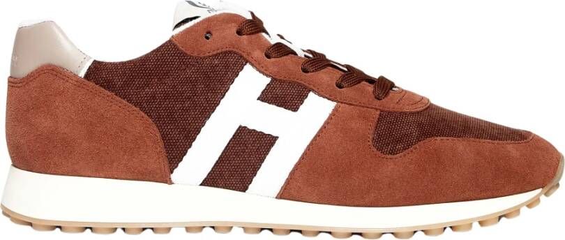 Hogan Rode Baksteen Sneakers Ss23 Brown Heren