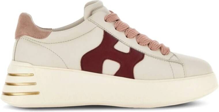 Hogan Rode platte schoenen met geheugenschuim Multicolor Dames