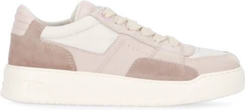 Hogan Roze Leren Sneakers met Ademende Details Pink Dames