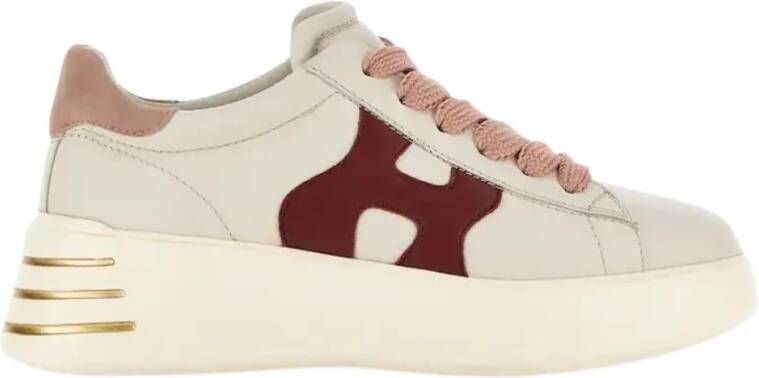 Hogan Roze Rebel Sneakers White Dames