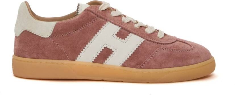 Hogan Roze Suède Sneakers Stijlvol Comfort Pink Dames