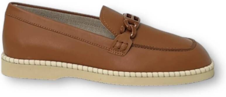 Hogan Sandalen met Band Mocassins Brown Dames