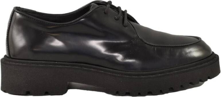 Hogan Leren Rubberen Zool Casual Schoenen Black Dames