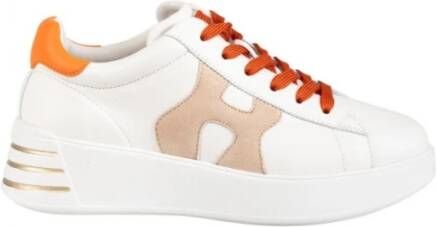 Hogan Rebel H564 Sneakers Wit Beige Oranje White Dames