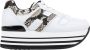 Hogan Slangenprint Veterschoenen voor Dames White Dames - Thumbnail 1