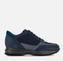 Hogan Blauwe Leren Sneakers met Verhoogd Logo Blue Heren - Thumbnail 1