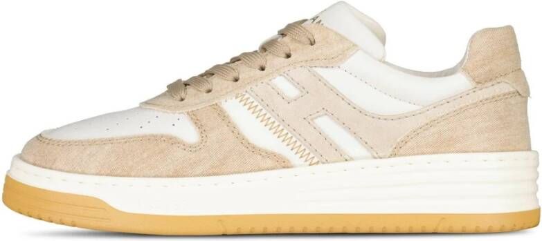 Hogan Sneakers in denim-look met memory foam Brown Dames