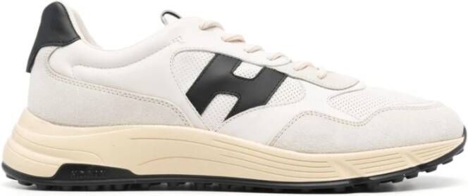 Hogan Sneakers met kalfsleer en suède White Heren