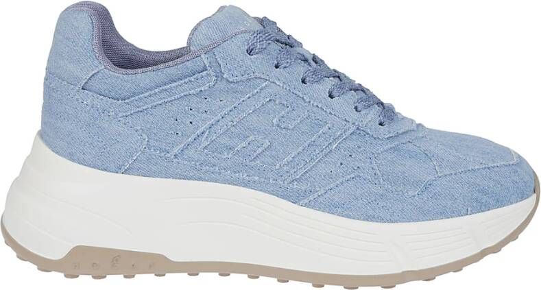 Hogan Sneakers van denimstof met memory foam Blue Dames