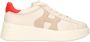 Hogan Sneakers van glad leer met extralichte zool Beige Dames - Thumbnail 1