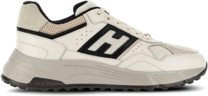 Hogan Sneakers van suède met logopatch White Heren