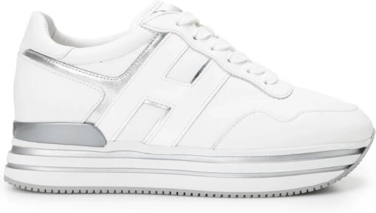 Hogan Witte Leren Sneakers voor Vrouwen White Dames