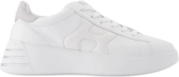 HOGAN Lage Sneakers Dames Rebel H564 Allacciato Maat: 37 Materiaal: Leer Kleur: Wit