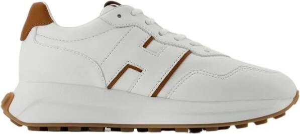 Hogan Witte Leren Sneakers met Memory Foam White Dames