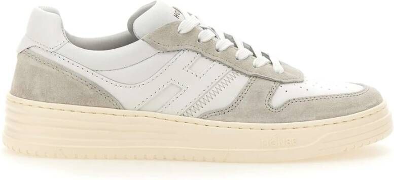 Hogan Luxe stoffen sneakers voor modieuze mannen White Heren