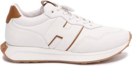 Hogan Witte Sneakers met Contrasterende Details White Heren