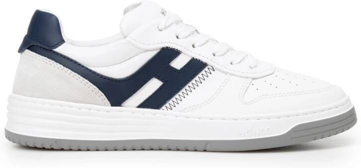 Hogan Italiaanse Leren Sneakers voor Heren White Heren