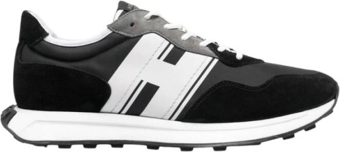 Hogan Stijlvolle H601 Allacciato H Sneakers voor Heren Black Heren