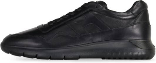 Hogan Stijlvolle Sneakers Leren sneakers voor heren Veelzijdige Leren Sneaker Black Heren