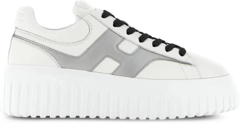 Hogan Sportieve en veelzijdige H-Stripes Sneakers White Dames