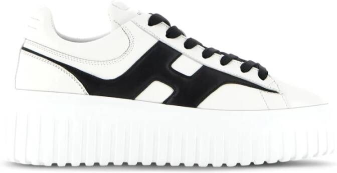 Hogan Sportieve en veelzijdige H-Stripes sneakers White Dames