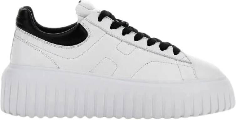 Hogan Sportieve Sneakers met H-Stripes White Dames