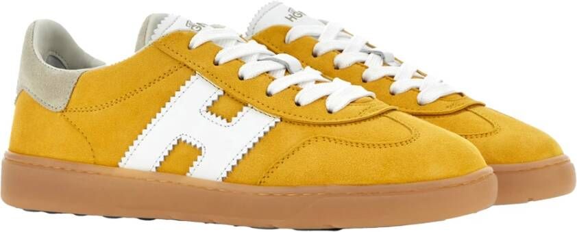 Hogan Stijlvolle Allacciato H Sneakers Yellow Dames