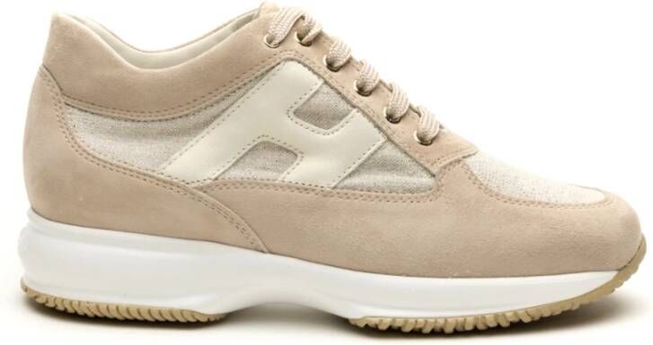 Hogan Stijlvolle Beige Sneakers voor Vrouwen Beige Dames