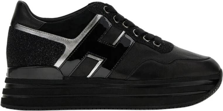 Hogan Stijlvolle Damessneakers Platform Black Dames