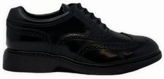 Hogan Stijlvolle Derby Veterschoenen Black Heren