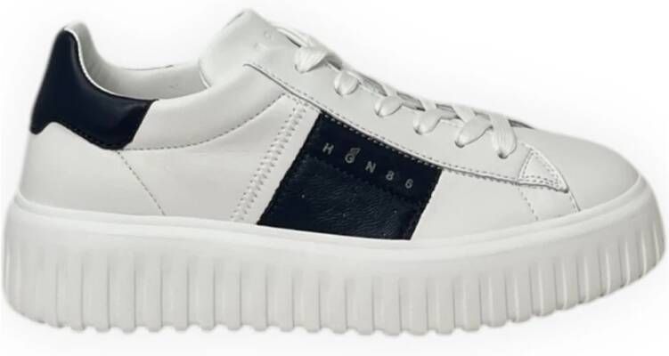 Hogan Stijlvolle Gestreepte Sneakers voor Mannen White Heren