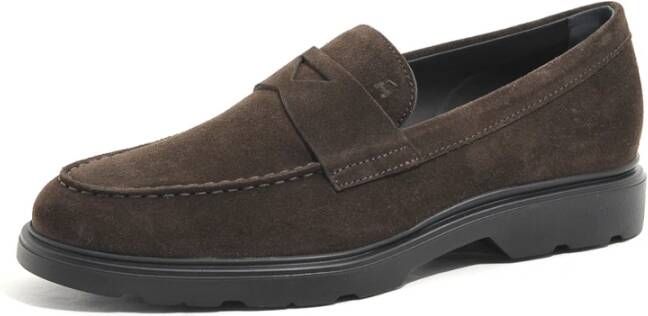 Hogan Stijlvolle H393 Moccasin Herenschoenen Brown Heren