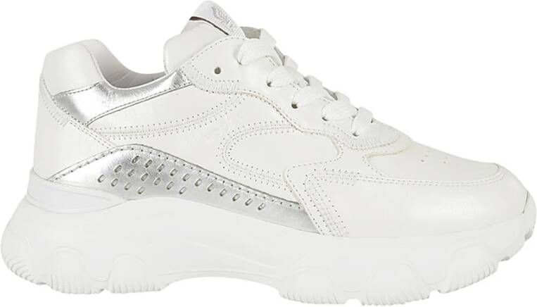 Hogan Stijlvolle Hyperactieve Allacc Forature Schoenen White Dames