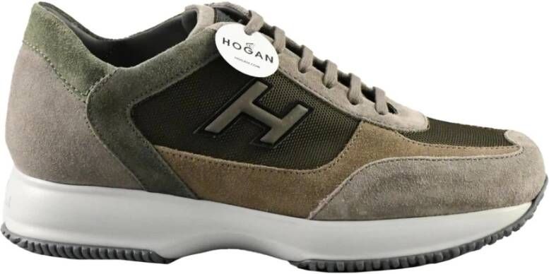 Hogan Stijlvolle Leren Schoenen Green Heren