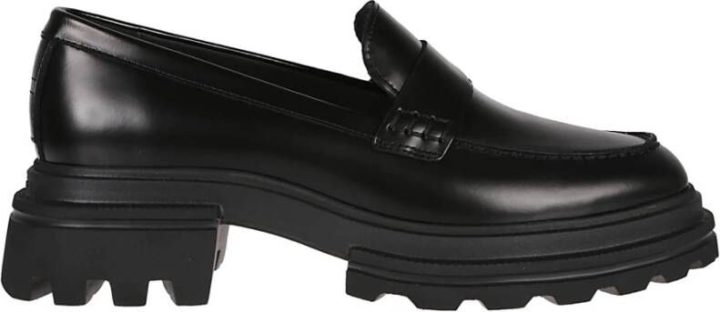 Hogan Stijlvolle Loafers voor Mannen Black Dames