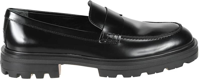 Hogan Stijlvolle Loafers voor Mannen Black Heren