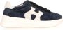 Hogan Blauwe Suède Sneakers met Golvende Side H Blauw Dames - Thumbnail 12